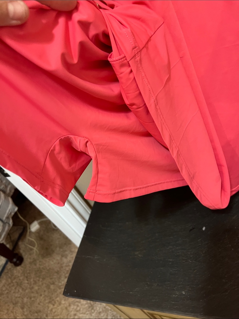 Flattering Coral Pink Swim Cover-Up with Pockets - Picture 6 of 6